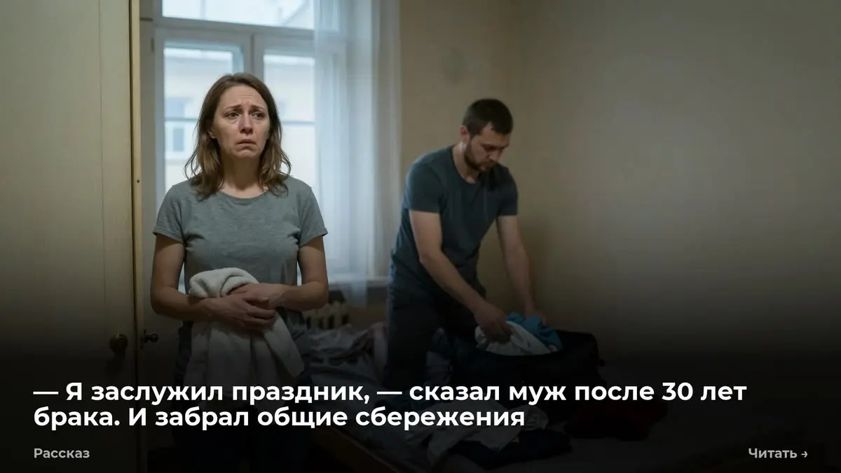 — Я заслужил праздник, — сказал муж после 30 лет брака. И забрал общие сбережения
Молния на его дорожной сумке разошлась | Сетка — социальная сеть от hh.ru