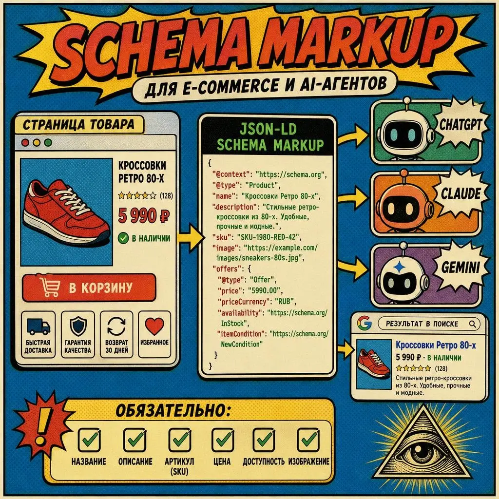 🧠 Schema Markup для ИИ-агентов: как защитить данные от галлю | Сетка — социальная сеть от hh.ru