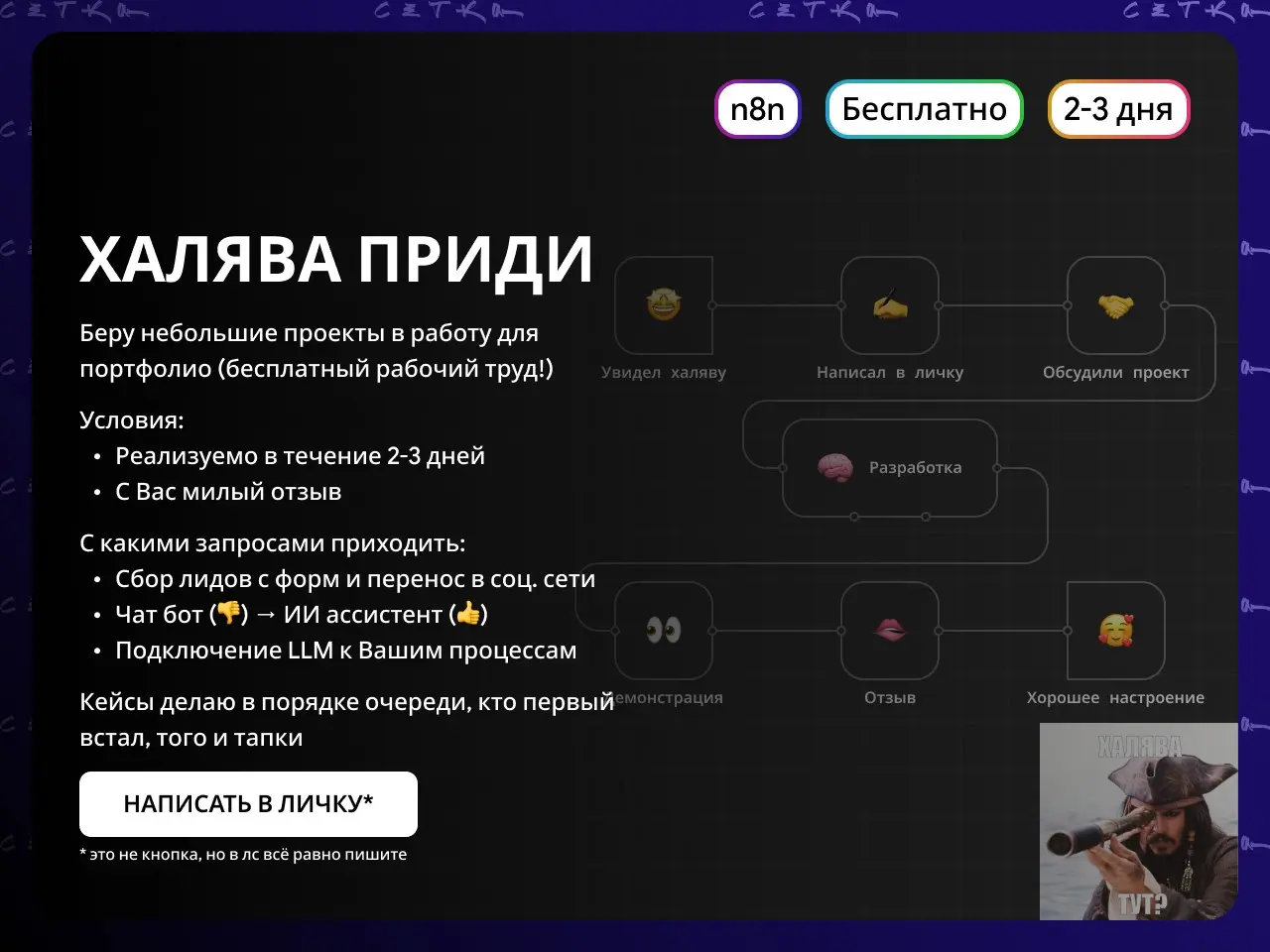 ТУТ ЧТО-ТО ДЕЛАЮТ ДЛЯ ВАС БЕСПЛАТНО | Сетка — социальная сеть от hh.ru