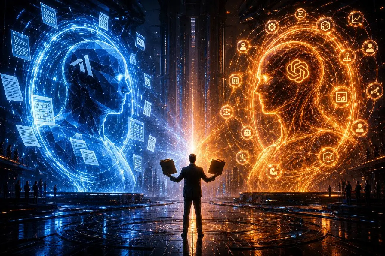 ⚔️ Claude Cowork vs ChatGPT Work | Anthropic и OpenAI выпустили конкурентов день в день
9 июля обе компании независимо запустили почти идентичный продукт — AI-агента для делегирования офисных задач | Сетка — социальная сеть от hh.ru