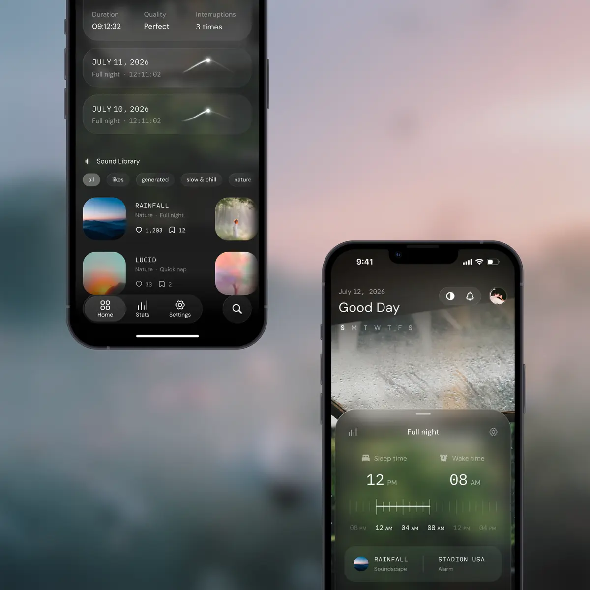 Sleep tracker // ui-concept | Сетка — социальная сеть от hh.ru