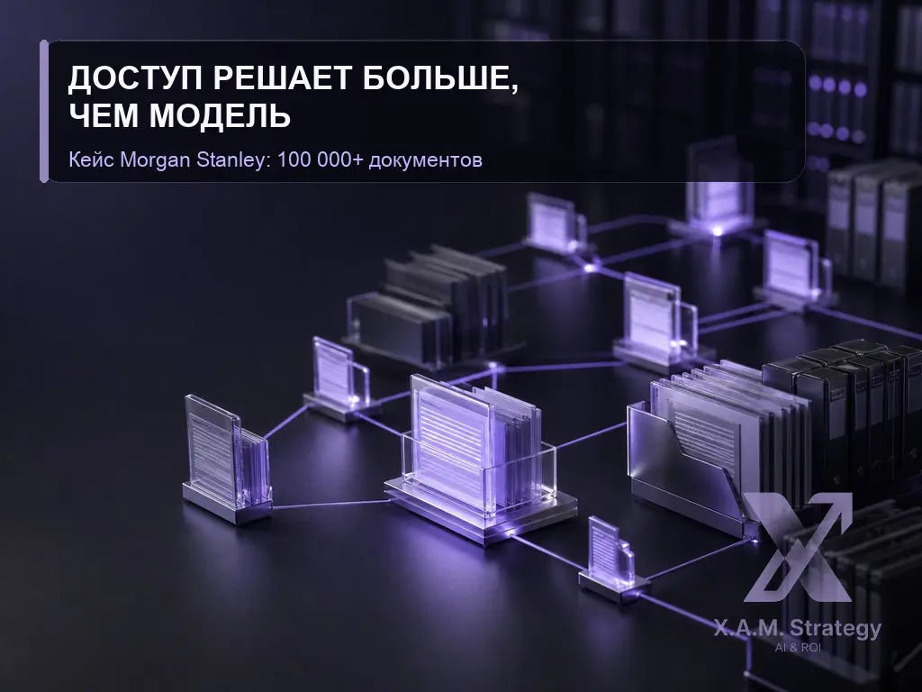📊 У Morgan Stanley 16 000+ финансовых советников и база из 100 000+ research-документов. Проблема была не в нехватке знаний — а в том, что нужный фрагмент почти невозможно найти вовремя | Сетка — социальная сеть от hh.ru