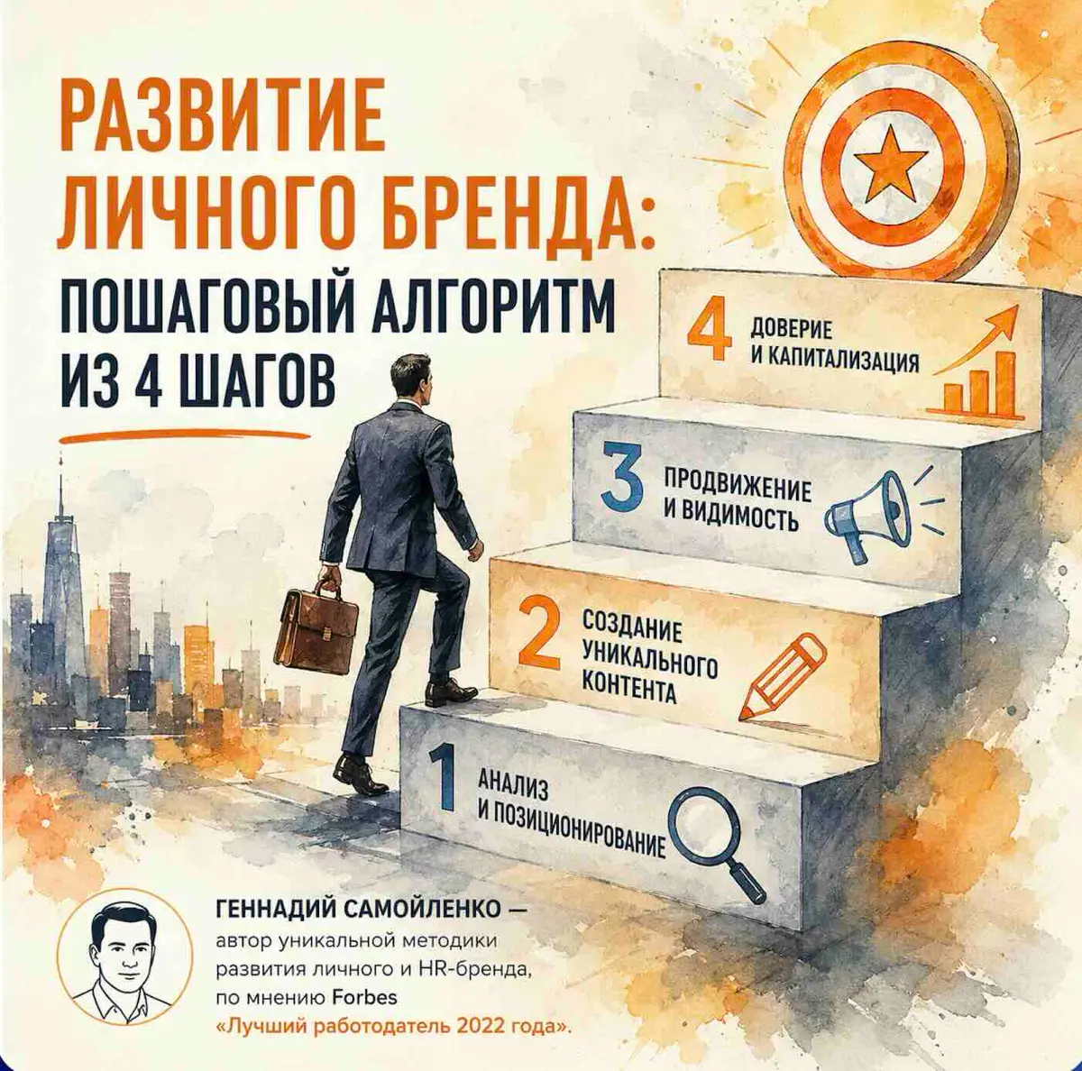 Алгоритм развития личного бренда за 4 шага на примере строительства дома
Первый шаг — проект дома: распакуйте свои таланты и спроектируйте желаемую реальность через фантазийное интервью с журналистом ... | Сетка — социальная сеть от hh.ru