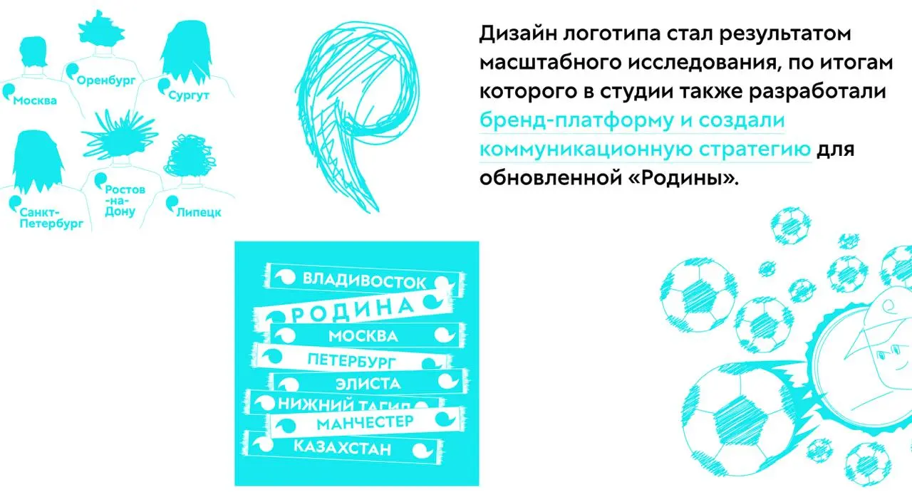 Обновление бренду клуба по футболу «РОДИНА»
#дизайнобл
Скупые фразы не передают весь масштаб обновлений
Автор: студия Лебедева
Траектория движения летящего мяча словно моментально фиксируется в решающ... | Сетка — социальная сеть от hh.ru