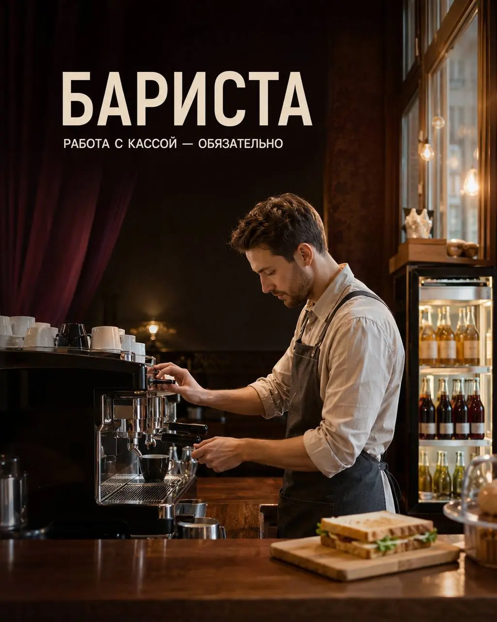 БАРИСТА
От 4 000₽/смена
Театральное кафе «Усердие»
• Москва, м. Марьина Роща, Лазаревский пер., 2
• Рестораны/Кафе
• +79264978879
Полное описание вакансии размещено в Телеграм и Макс | Сетка — социальная сеть от hh.ru