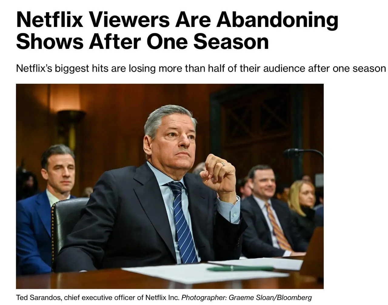 Кажется Netflix начинает скатываться
Крупнейшие сериалы Netflix все хуже удерживают зрителей между сезонами | Сетка — социальная сеть от hh.ru