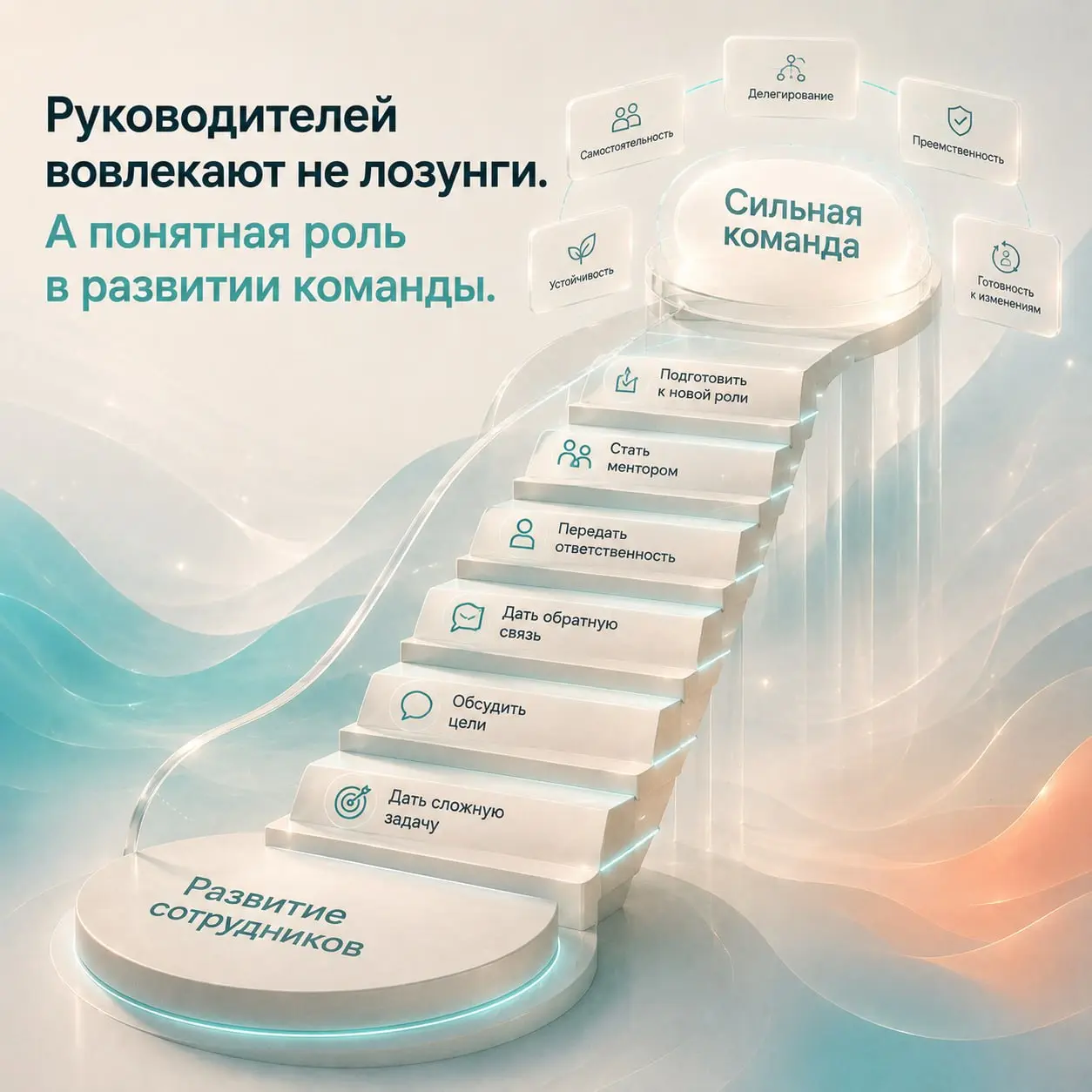 Как вовлекать руководителей в развитие сотрудников без давления и лозунгов
💡 Вчера мы говорили о том, что развитие сотрудников — одна из важных задач руководителя | Сетка — социальная сеть от hh.ru