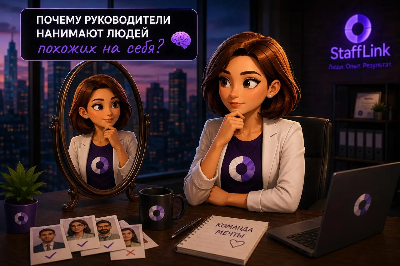 🧠 Почему руководители нанимают людей, похожих на себя?
Есть интересная закономерность: говорят, люди выбирают питомцев, похожих на себя | Сетка — социальная сеть от hh.ru