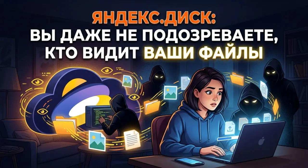 ☁️ «Яндекс.Диск: вы даже не подозреваете, кто видит ваши файлы»
Вы загружаете фото на Яндекс.Диск. Думаете: «ну, это же моё личное облако, никто не увидит».
Теперь вопрос: а вы уверены?
Яндекс | Сетка — социальная сеть от hh.ru