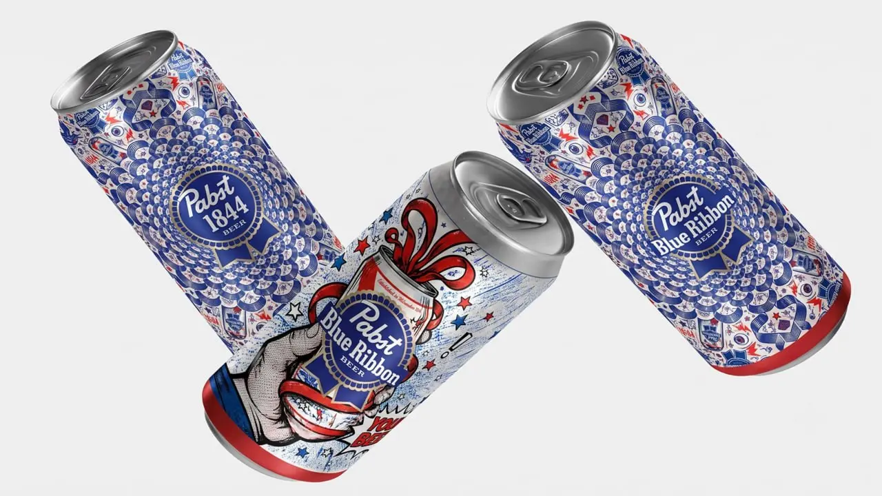 Промо-иллюстрация для бренда Pabst. | Сетка — социальная сеть от hh.ru