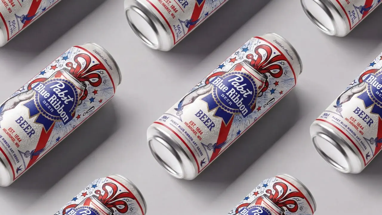 Промо-иллюстрация для бренда Pabst. | Сетка — социальная сеть от hh.ru