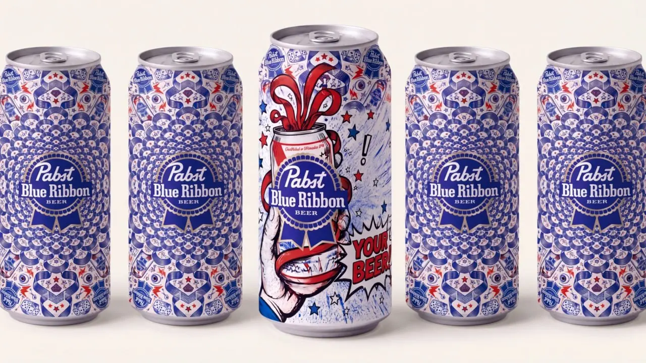 Промо-иллюстрация для бренда Pabst. | Сетка — социальная сеть от hh.ru