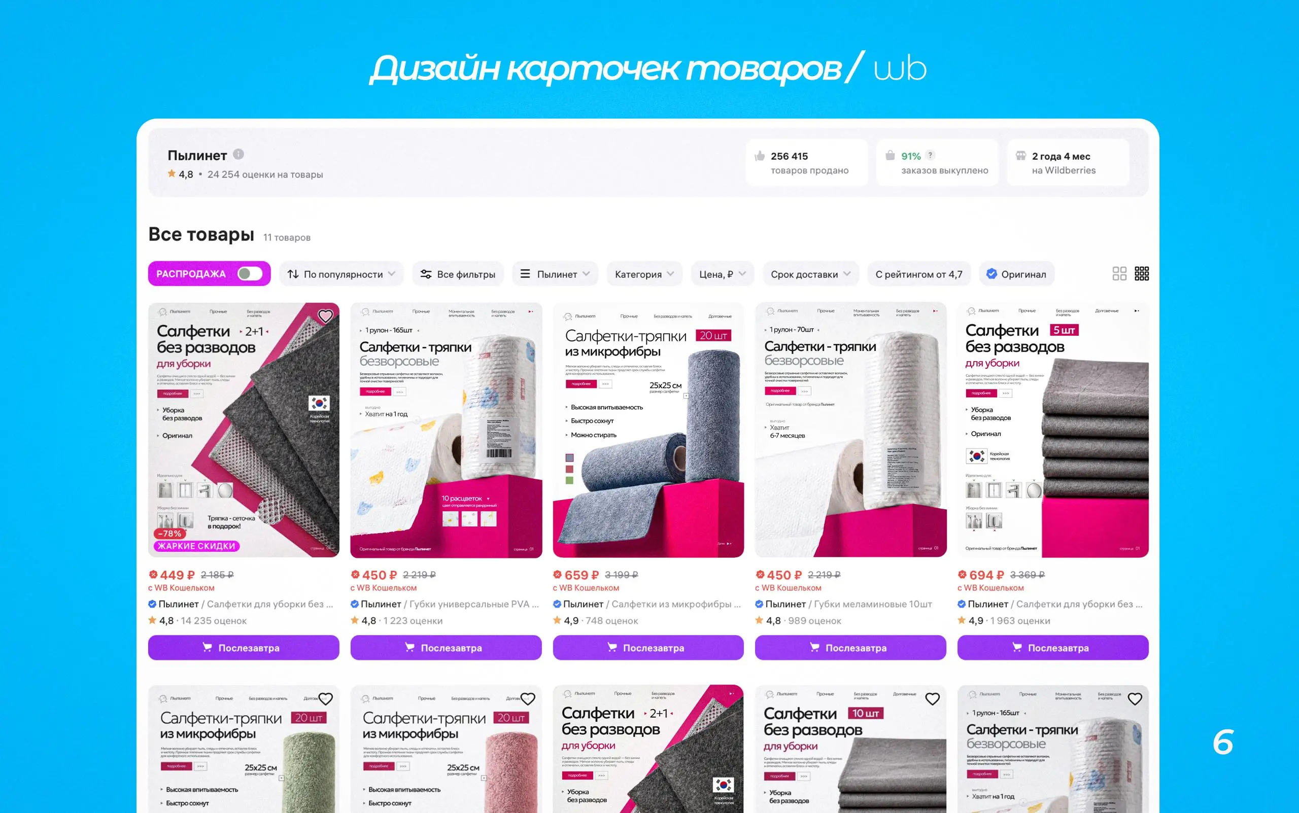 ПылиНет!
Хочу поделиться с вами итогом разработки фирменного стиля бренда товаров для уборки дома, которую ребята доверили мне с самого нуля | Сетка — социальная сеть от hh.ru