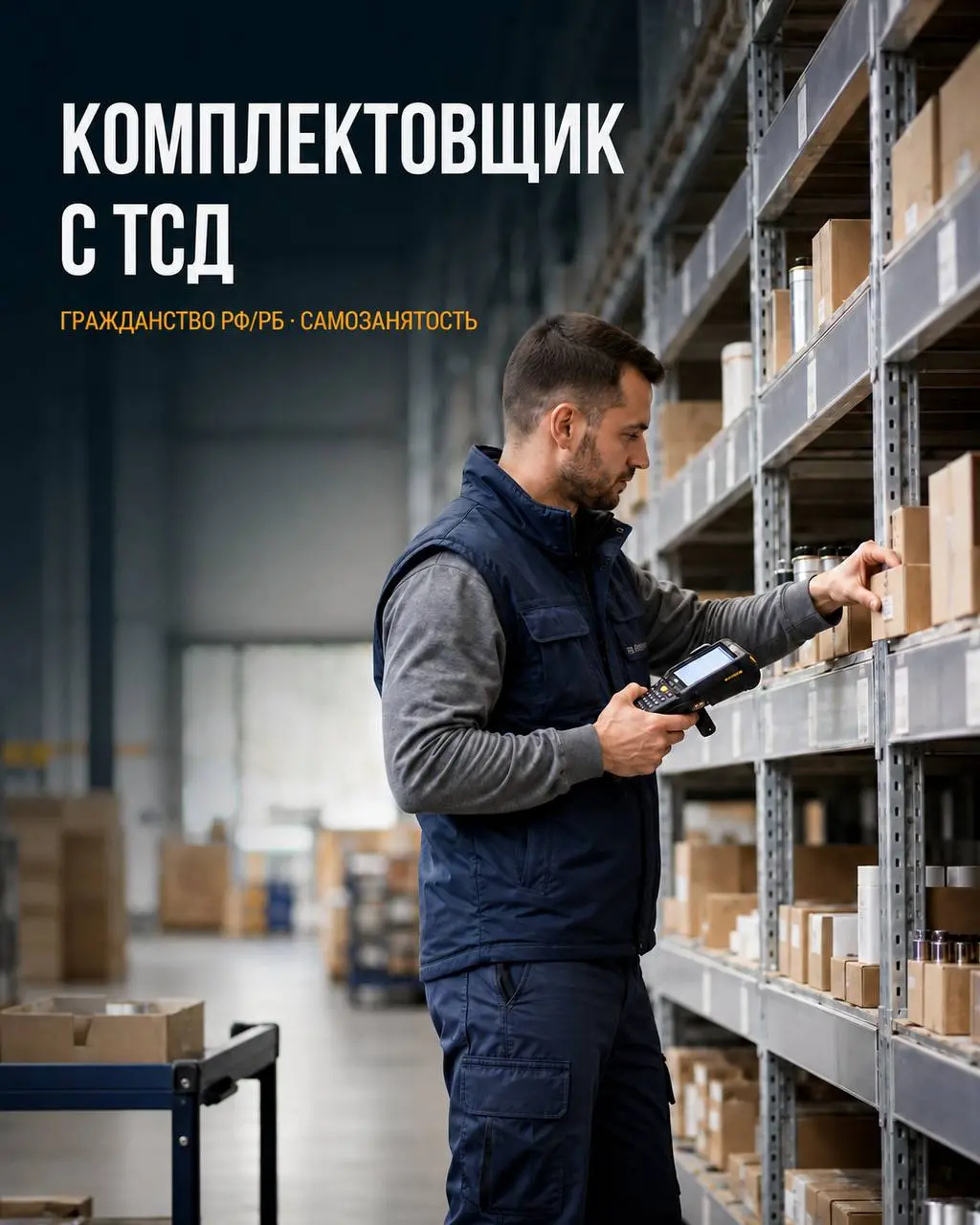 КОМПЛЕКТОВЩИК С ТСД
От 4 200₽/смена
Склад
• Московская область, г. о. Химки
• Логистика
• +79671555597
Полное описание вакансии размещено в Телеграм и Макс | Сетка — социальная сеть от hh.ru