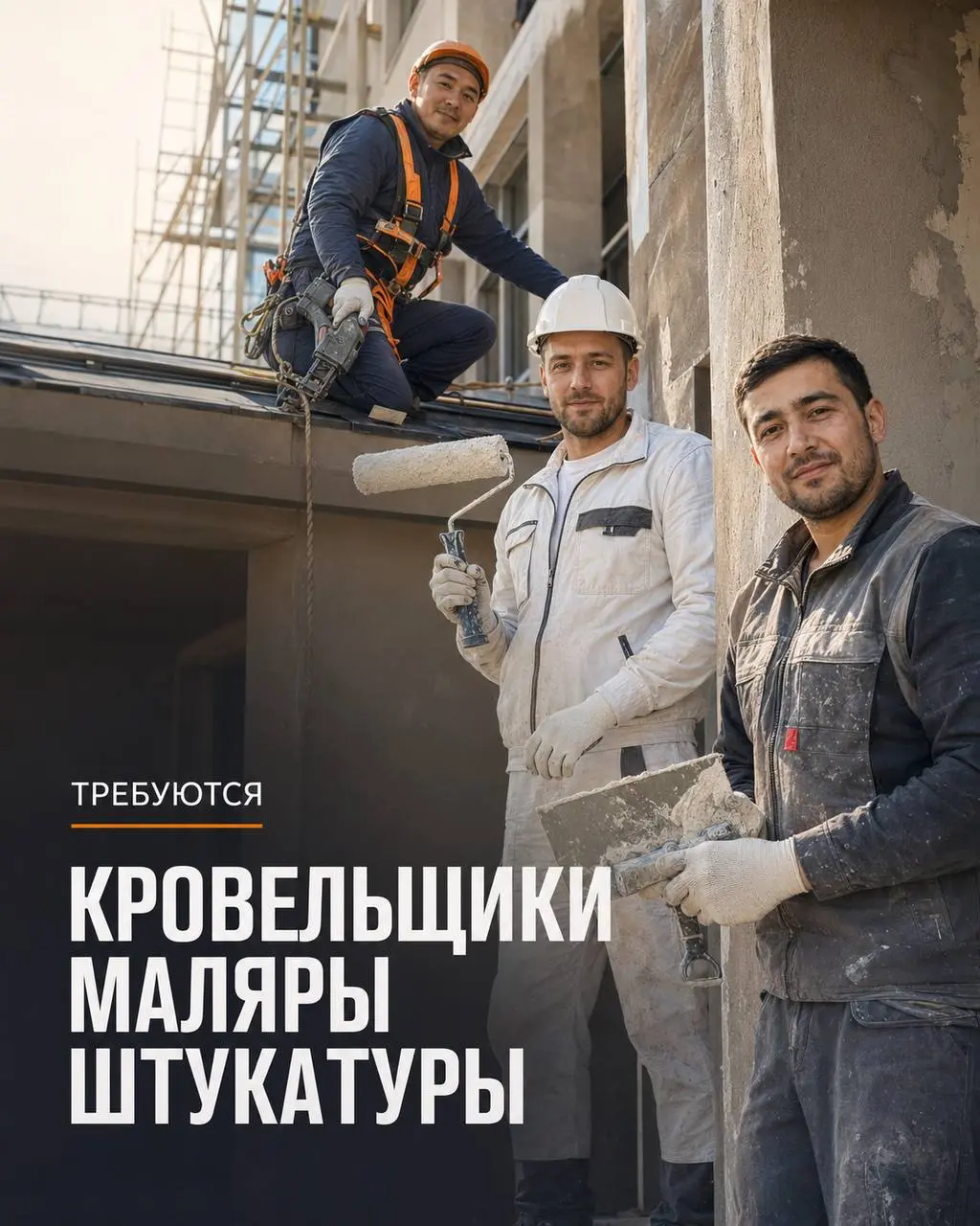 1️⃣КРОВЕЛЬЩИК,
2️⃣МАЛЯР,
3️⃣ШТУКАТУР
От 8 500₽/смена
Прямой работодатель
• Москва, м. Мнёвники
• Строительство
• +79262330518
Полное описание вакансии размещено в Телеграм и Макс | Сетка — социальная сеть от hh.ru