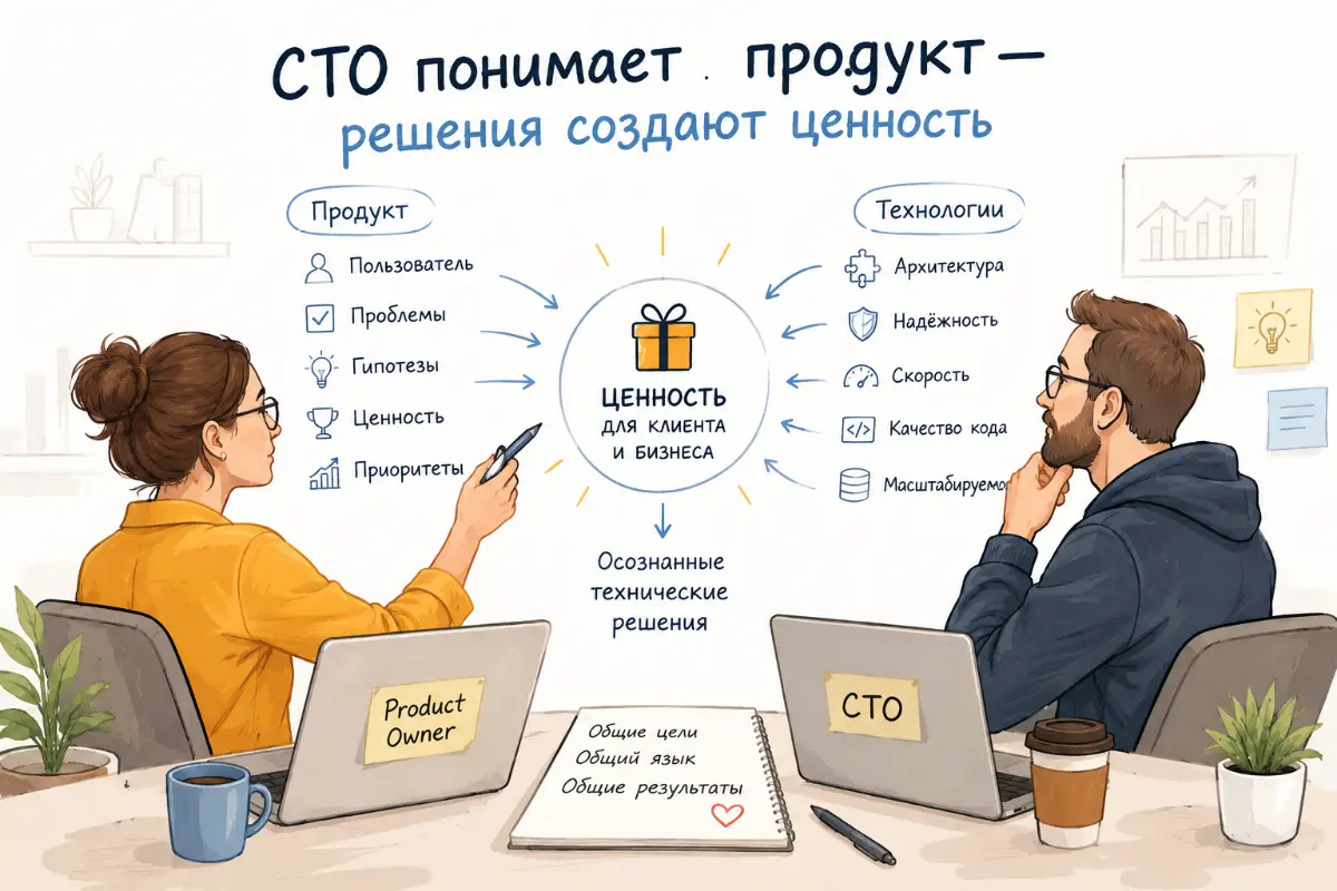 Почему CTO должен разбираться в работе Product Owner | Сетка — социальная сеть от hh.ru