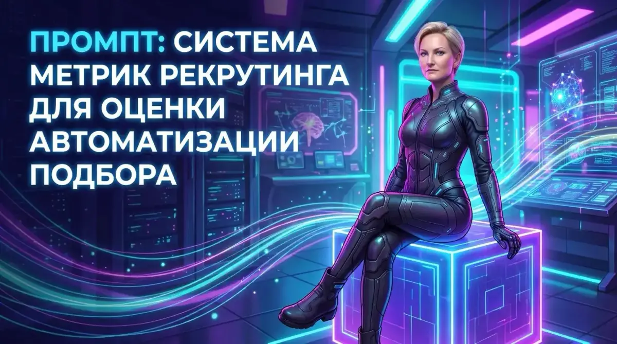 ✍️Промпт: система метрик рекрутинга для оценки автоматизации подбора
Как использовать: возьмите готовый промпт ниже → при необходимости дополните его своими вводными, спецификой процесса и контекстом ... | Сетка — социальная сеть от hh.ru