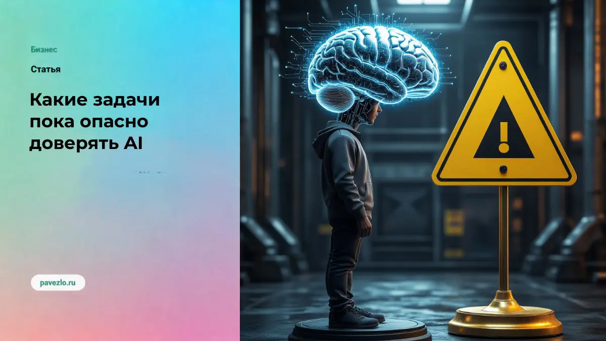 Какие задачи пока опасно полностью доверять AI? | Сетка — социальная сеть от hh.ru