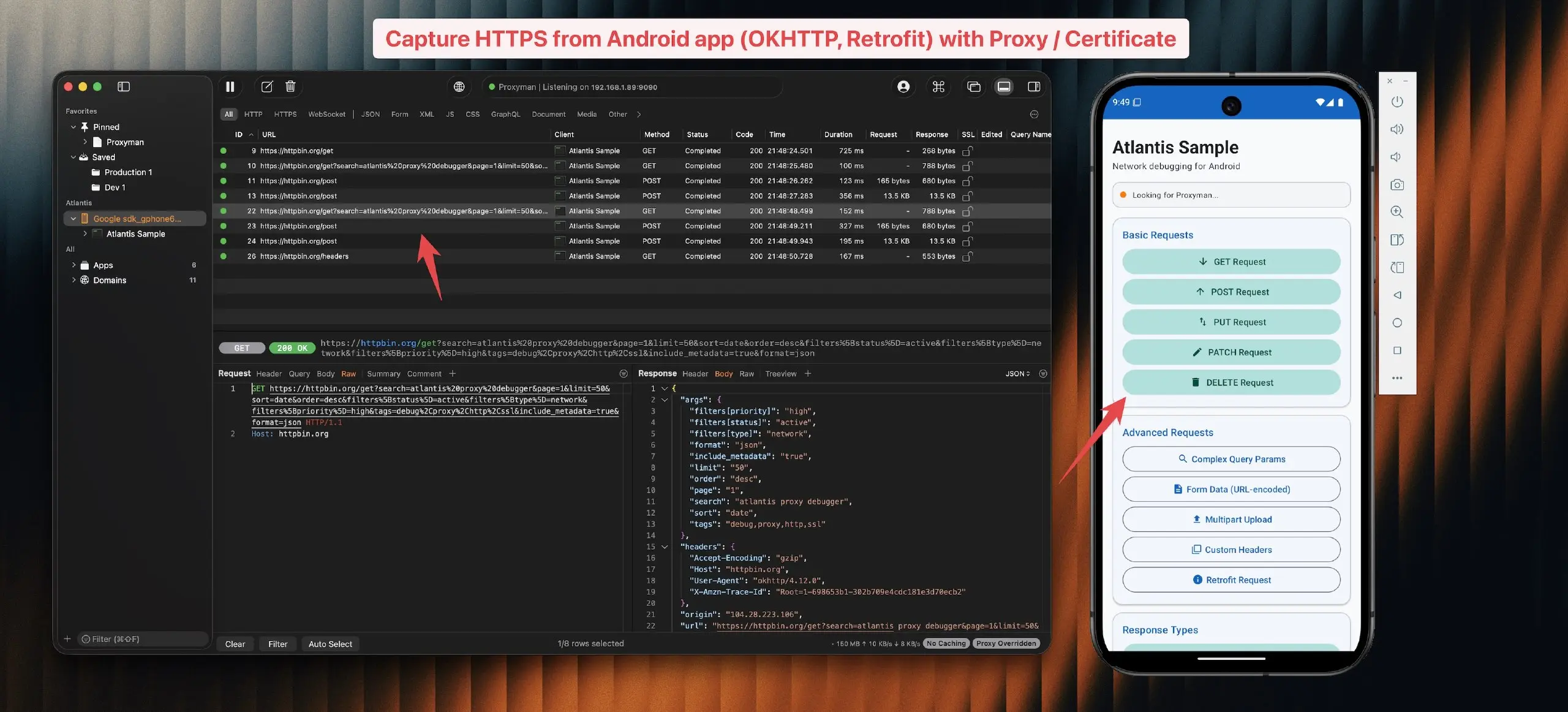 atlantis-android
Это библиотека для Android, предназначенная для перехвата HTTP/HTTPS-трафика приложений и его отправки в Proxyman для отладки | Сетка — социальная сеть от hh.ru