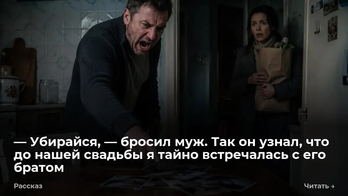 — Убирайся, — бросил муж. Так он узнал, что до нашей свадьбы я тайно встречалась с его братом
— Убирайся, — бросил Илья. Я замерла в дверях кухни. Пакет с продуктами оттянул руку. — Что? — спросила я | Сетка — социальная сеть от hh.ru