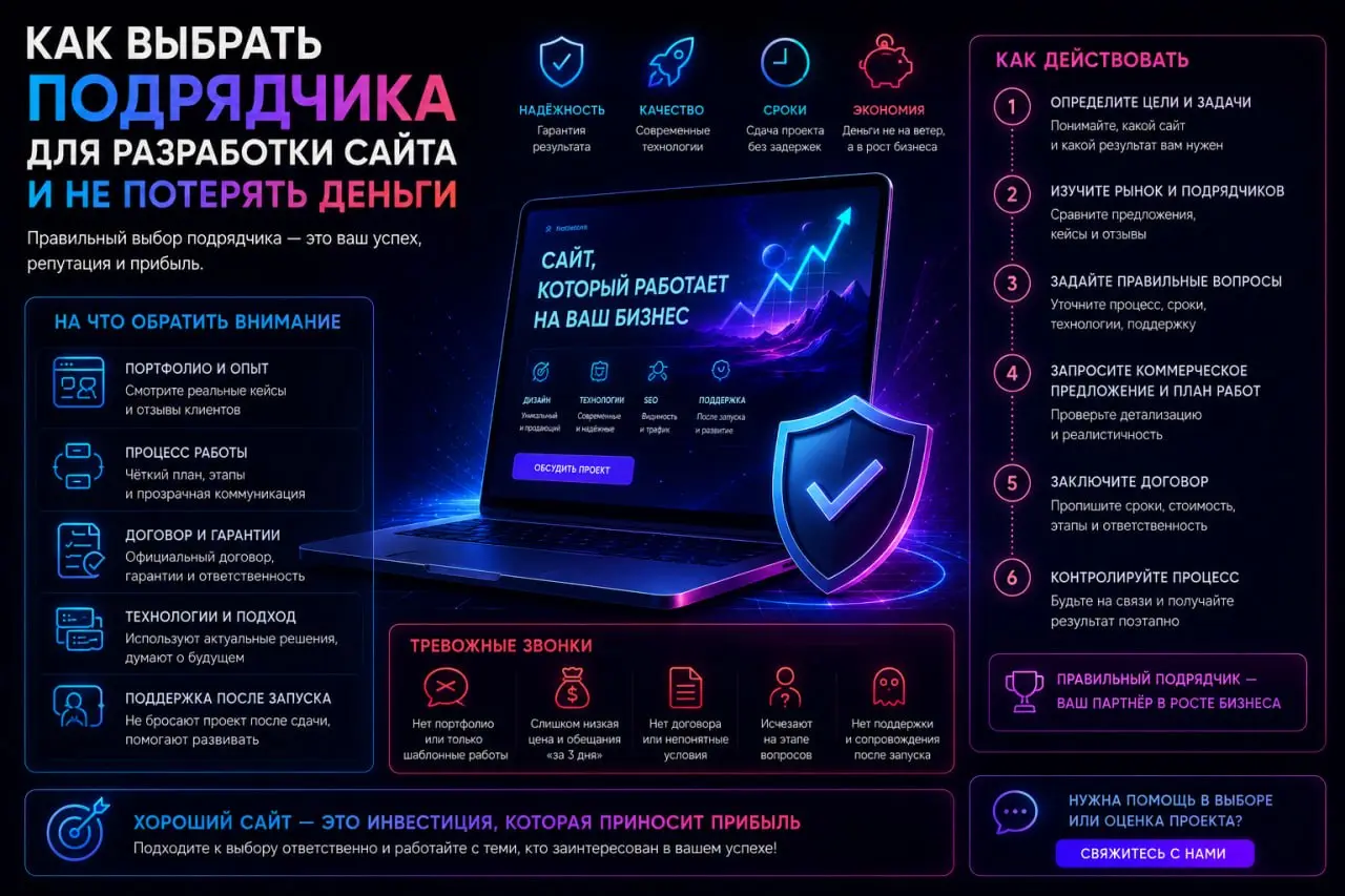 Как выбрать подрядчика для разработки сайта и не потерять деньги
Выбор веб-студии — это не только про цену, но и про опыт, понимание вашего бизнеса и способность довести проект до результата | Сетка — социальная сеть от hh.ru