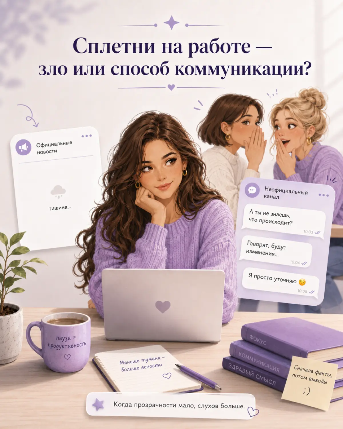 Сплетни на работе: зло или способ коммуникации? 😏 | Сетка — социальная сеть от hh.ru