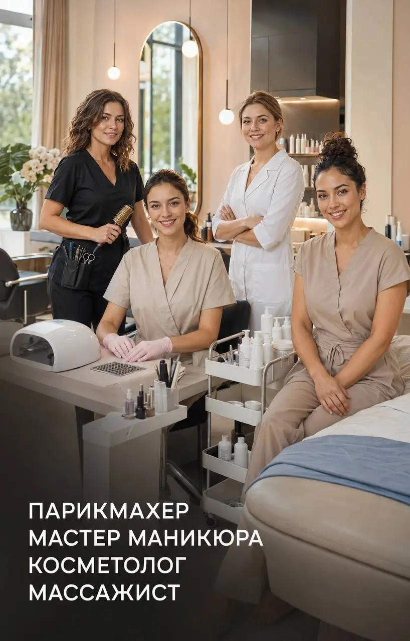 1️⃣ПАРИКМАХЕР,
2️⃣МАСТЕР МАНИКЮРА И ПЕДИКЮРА,
3️⃣КОСМЕТОЛОГ,
4️⃣МАССАЖИСТ
До 150 000₽
SAXAP
• Москва / Подмосковье
• Красота и wellness
• +79251262102
Полное описание вакансии размещено в Телеграм и М... | Сетка — социальная сеть от hh.ru