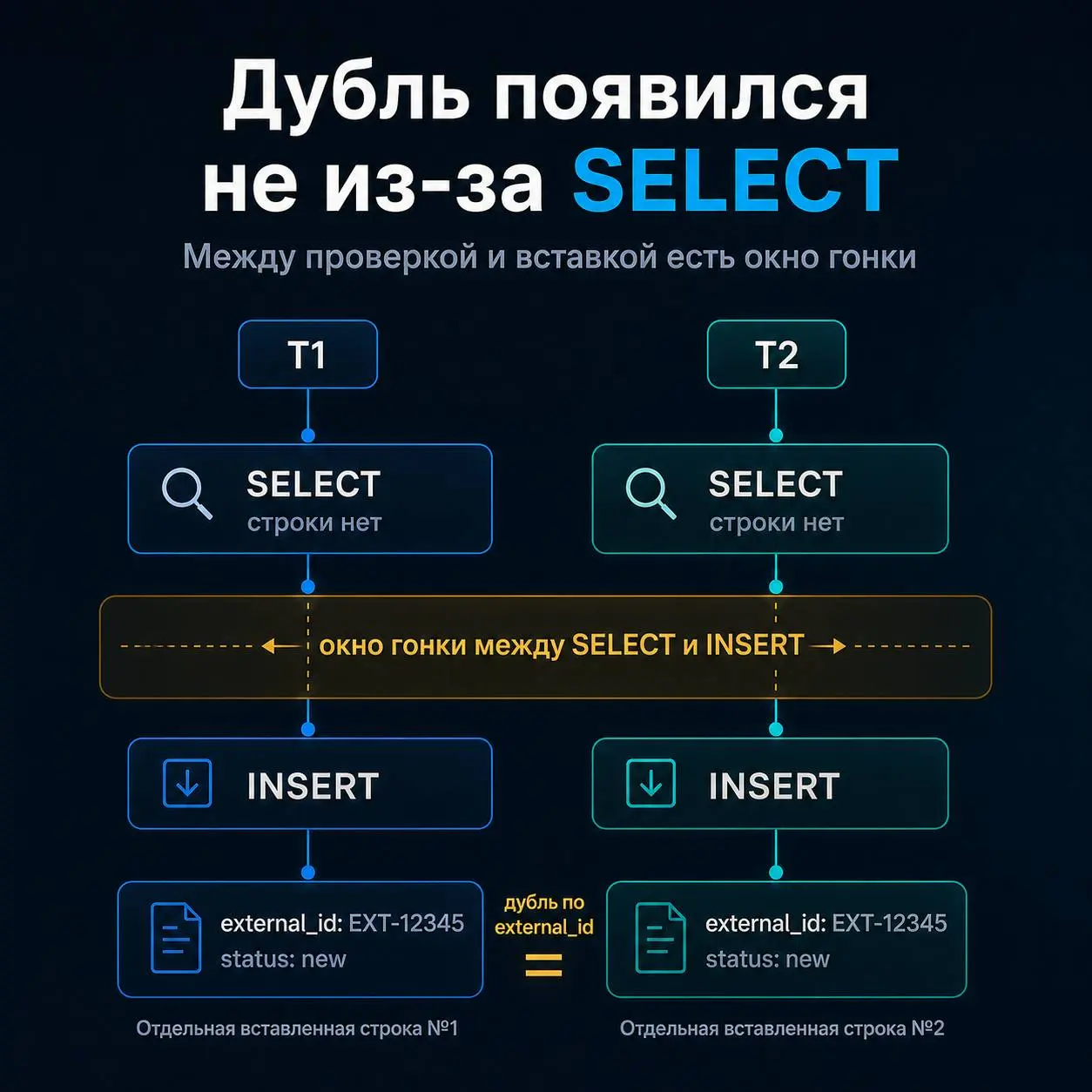 🛠️ SELECT показал, что строки нет | Сетка — социальная сеть от hh.ru