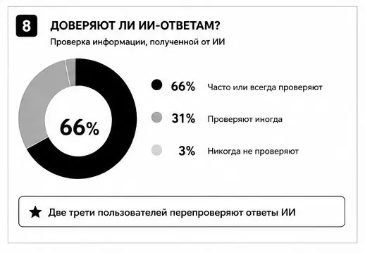 Инфографика -  ИИ при поиске и выборе товаров в интернете | Сетка — социальная сеть от hh.ru