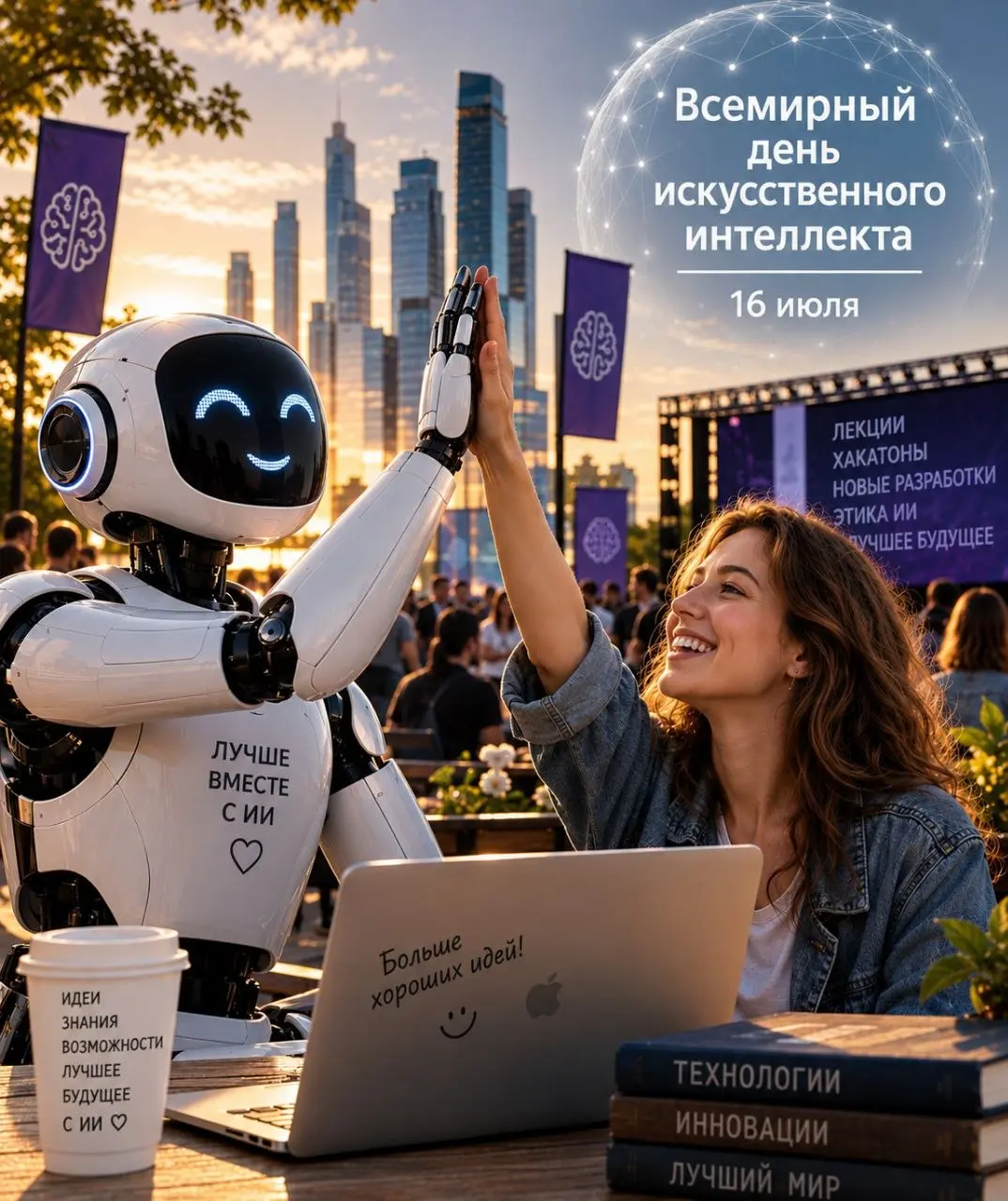 Дорогие читатели! Поздравляю вас с Всемирным днём искусственного интеллекта! 🎉
Сегодня, 16 июля, — особая дата | Сетка — социальная сеть от hh.ru