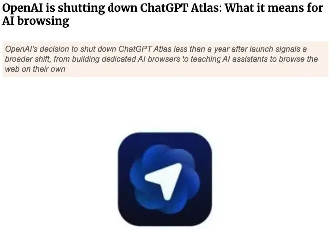 В конце октября 2025 года OpenAI выпустила самописный Atlas | Сетка — социальная сеть от hh.ru