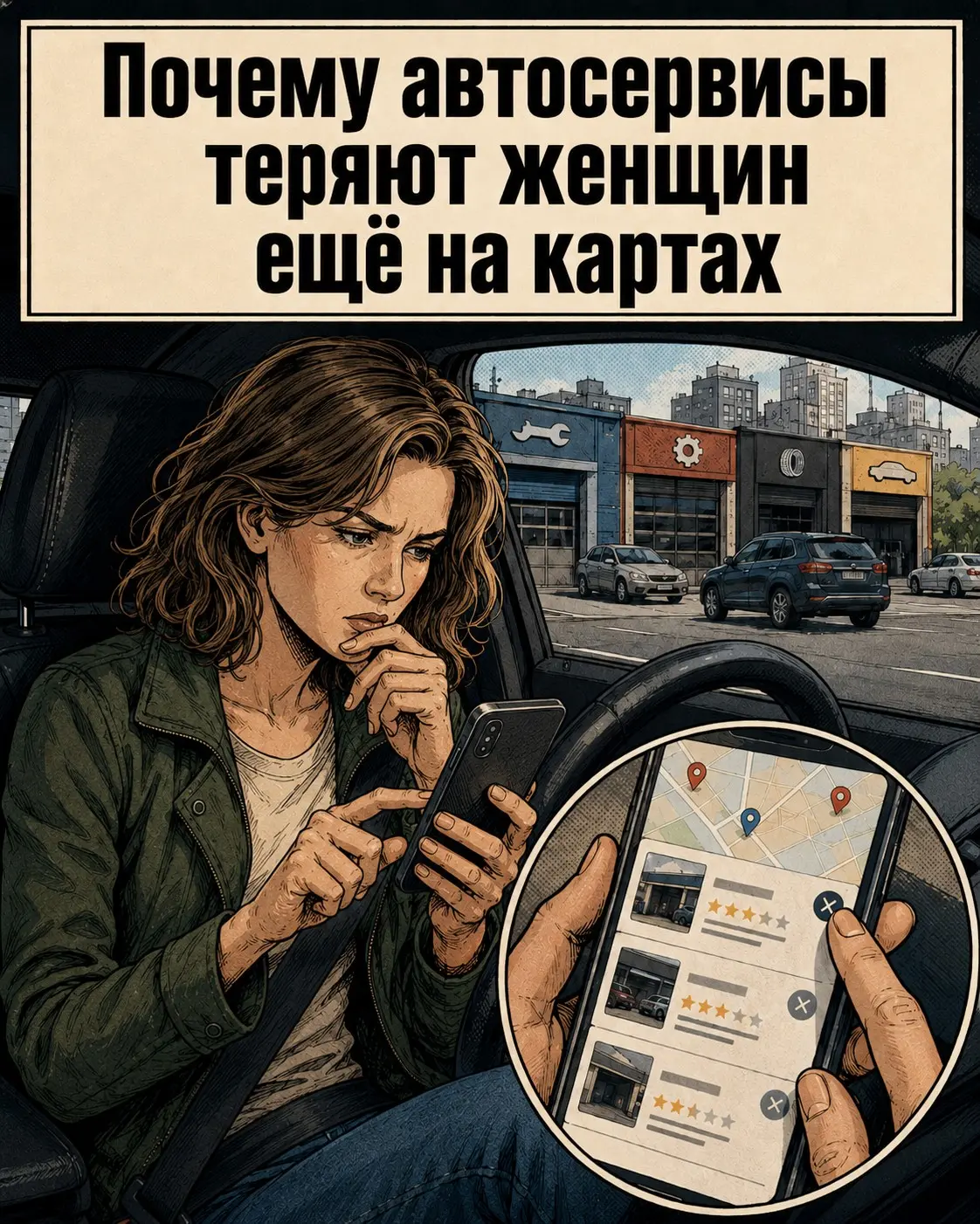 Почему многие автосервисы теряют женщин ещё на картах | Сетка — социальная сеть от hh.ru