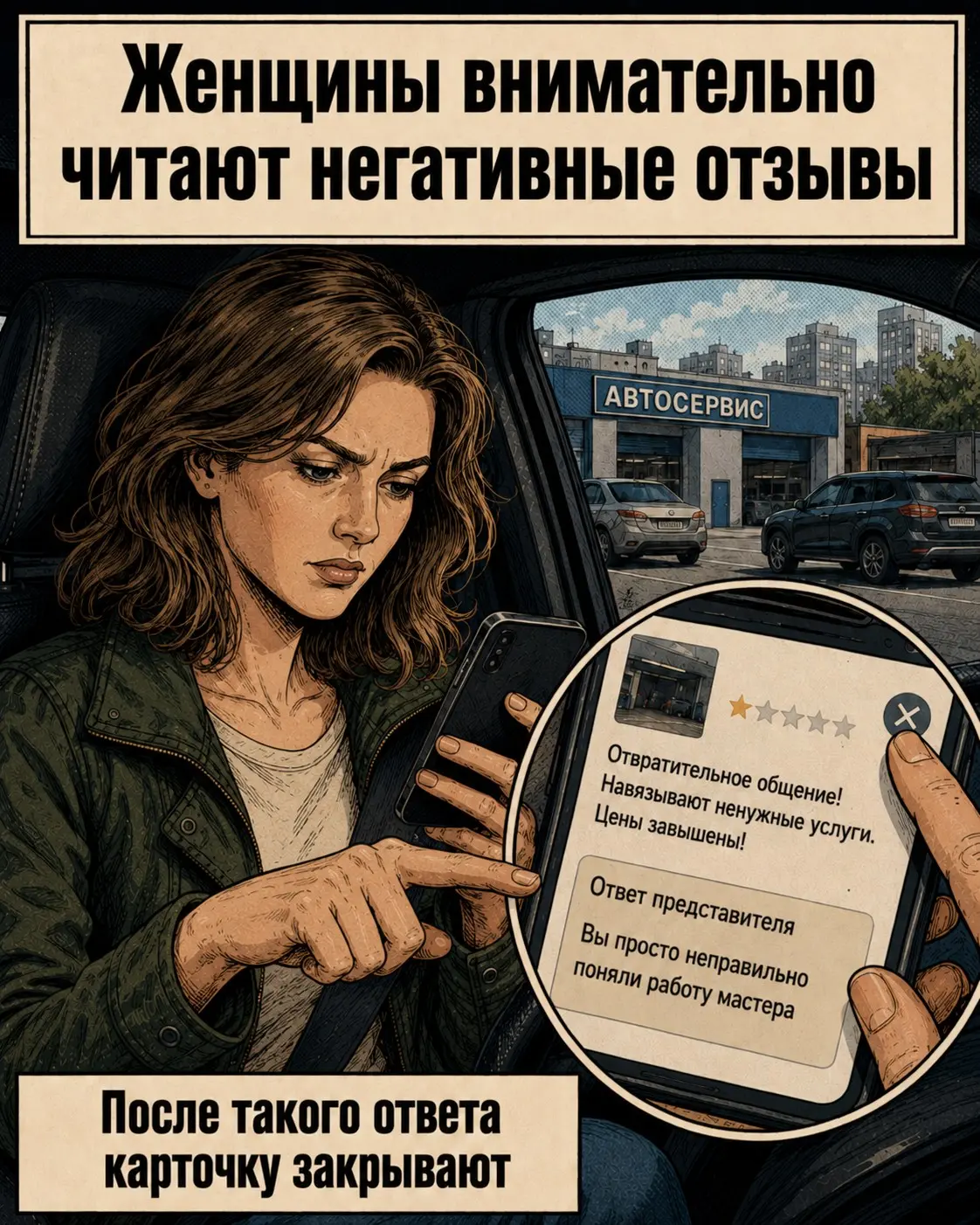 Почему многие автосервисы теряют женщин ещё на картах | Сетка — социальная сеть от hh.ru