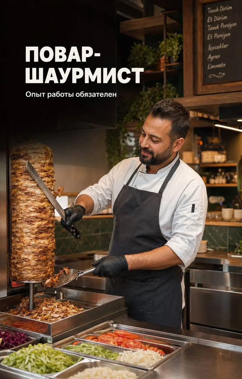 ПОВАР-ШАУРМИСТ
От 6 500₽/смена
Кафе-корнер турецкой кухни
• Москва, м. Павелецкая
• Рестораны/Кафе
• +79188456826
Полное описание вакансии размещено в Телеграм и Макс | Сетка — социальная сеть от hh.ru