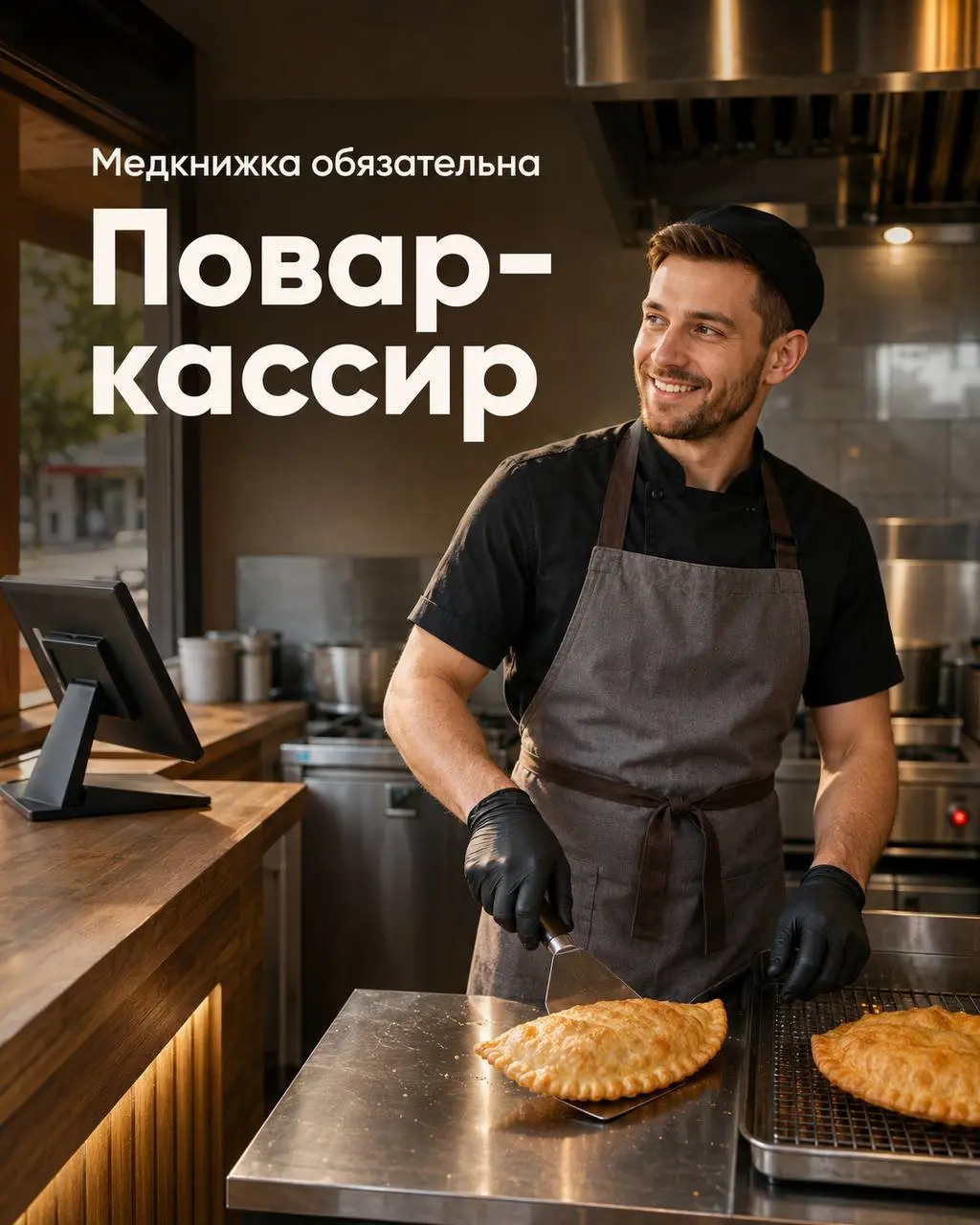 ПОВАР-КАССИР
От 5 000₽/смена + премии
ЧебурекМи
• Одинцово, Московская область, Одинцово, МО, ул. Вокзальная, д.10
• Рестораны/Кафе
• +79175431904
Полное описание вакансии размещено в Телеграм и Макс | Сетка — социальная сеть от hh.ru