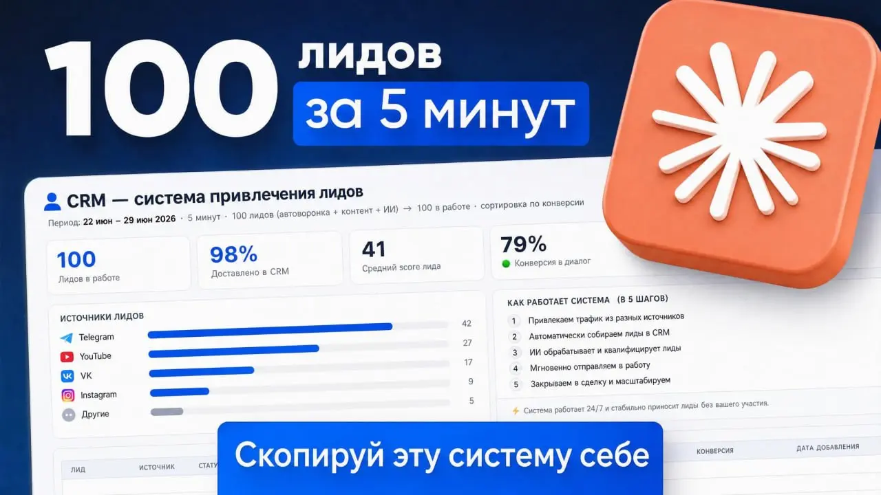 Научил Клода самому искать себе клиентов 🔥
Ребят, выпустил для вас годный ролик — он уже доступен на YouTube и на моей площадке | Сетка — социальная сеть от hh.ru