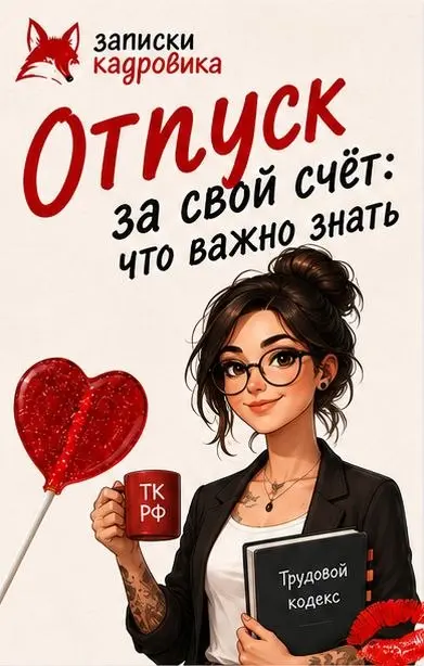 Всем привет 👋
Я - Лиса Кадровна.
Ваш личный переводчик Трудового кодекса. 🦊
И сегодня поговорим об:
Отпуске за свой счет — не такая простая тема, как кажется | Сетка — социальная сеть от hh.ru