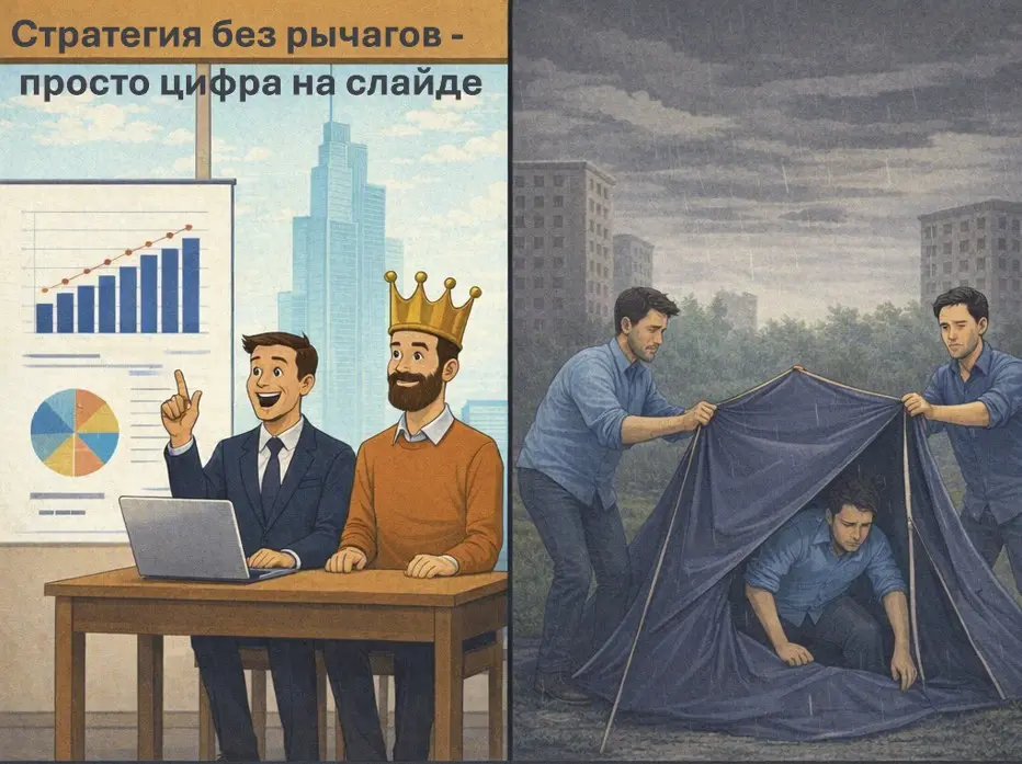 Стратегия без рычагов — просто цифра на слайде | Сетка — социальная сеть от hh.ru
