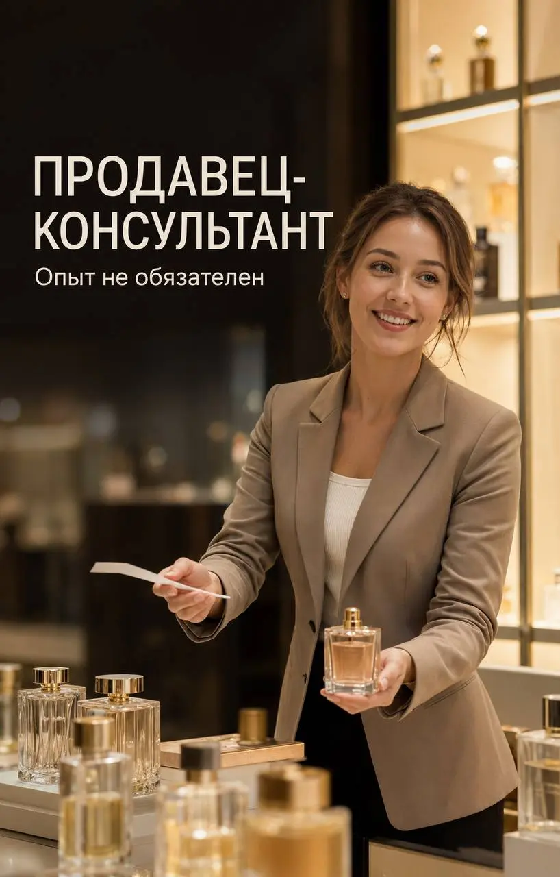 ПРОДАВЕЦ-КОНСУЛЬТАНТ В ПАРФЮМЕРНЫЙ МАГАЗИН
До - 8 000₽/смена
Gamma D’Oro
• Москва, м. Солнцево
• Розничная торговля
• @lesya134
Полное описание вакансии размещено в Телеграм и Макс | Сетка — социальная сеть от hh.ru
