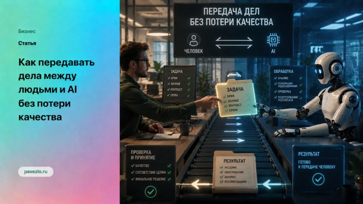 Как передавать задачи между людьми и AI без потери качества | Сетка — социальная сеть от hh.ru