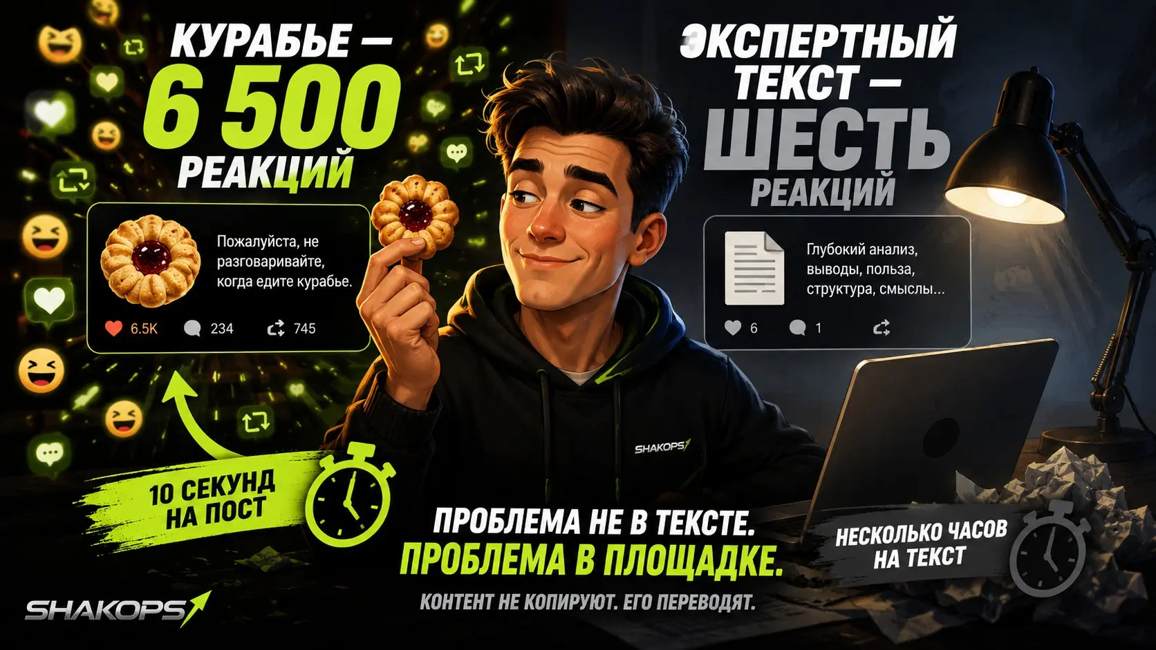 Курабье — 6 500 реакций. Экспертный текст — шесть | Сетка — социальная сеть от hh.ru