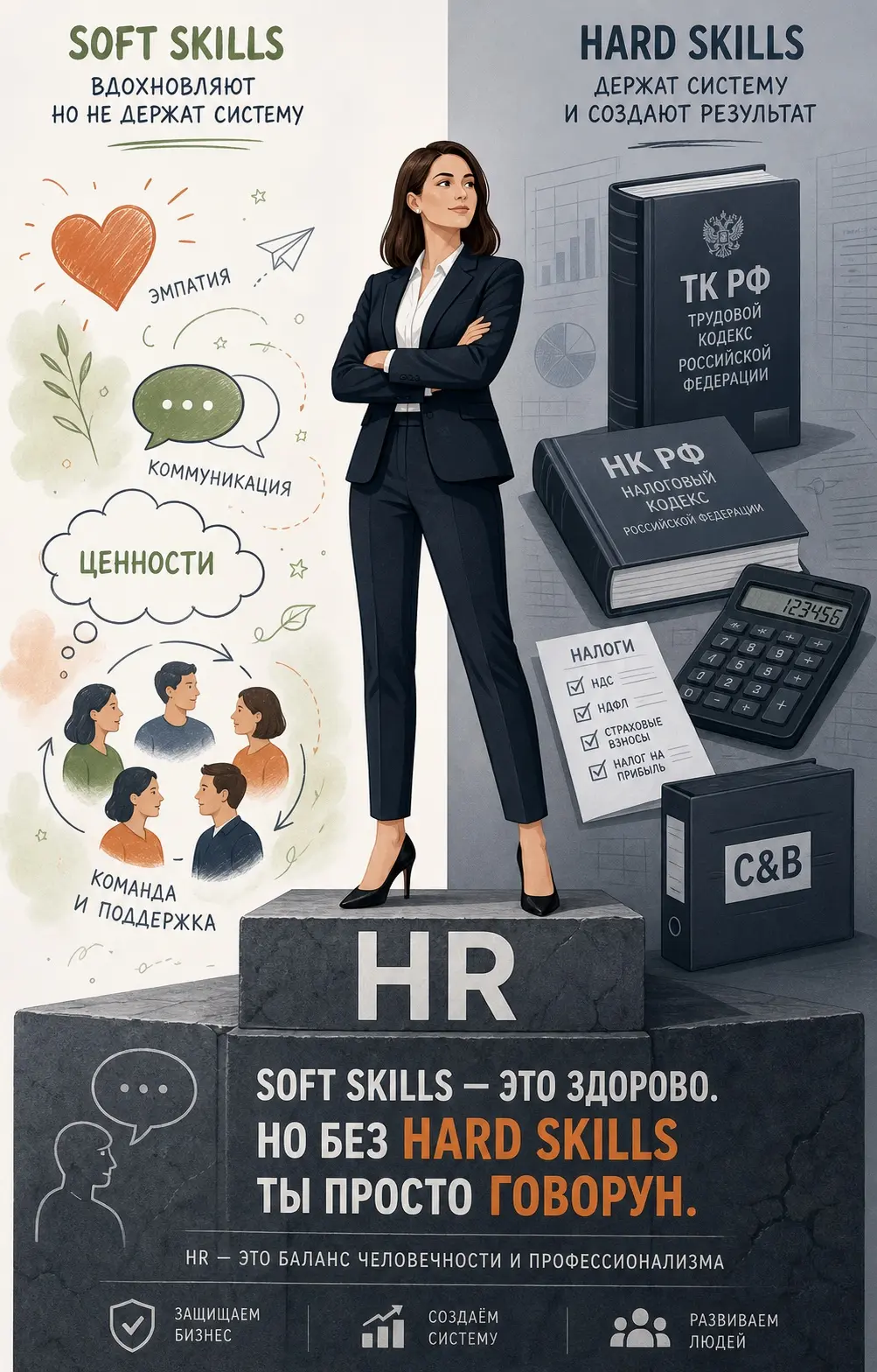 Soft skills — это очень круто, но без hard skills ты болтун) | Сетка — социальная сеть от hh.ru
