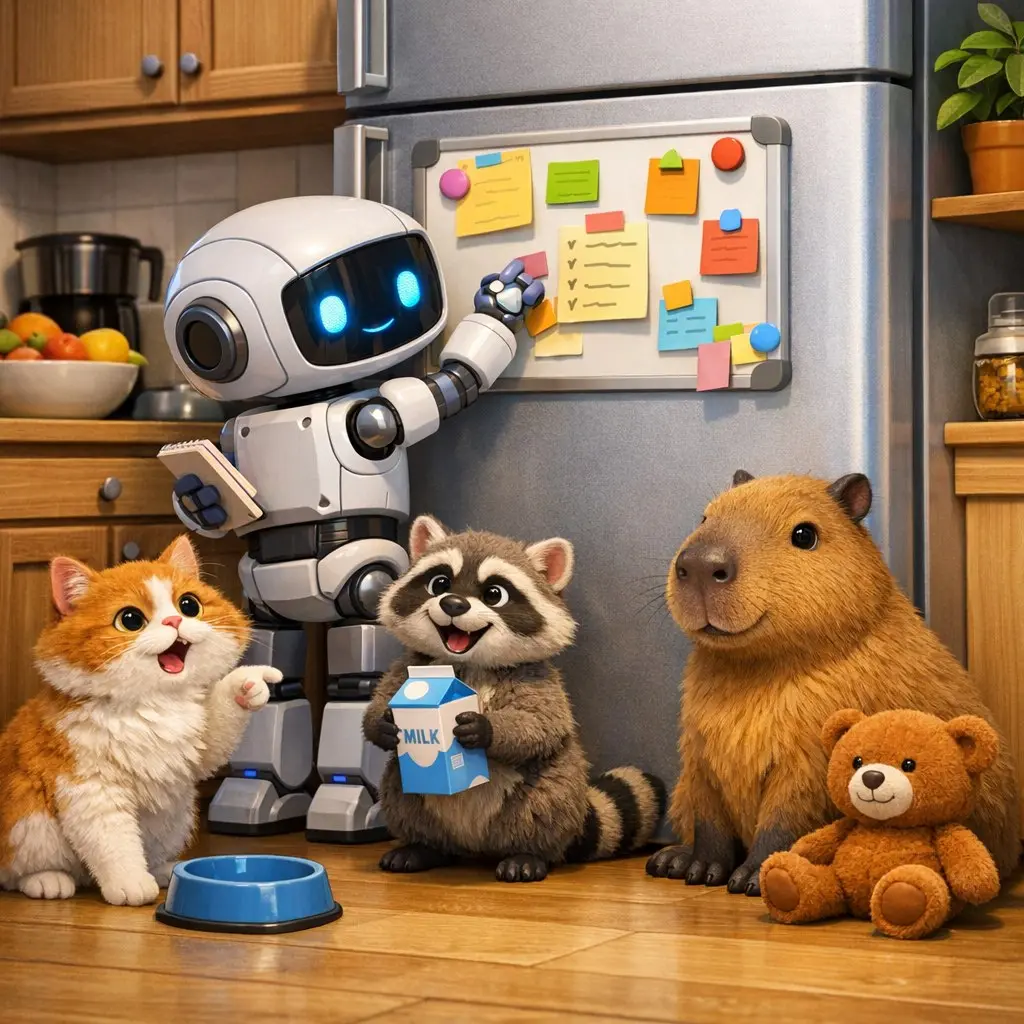Миф: автоматизация — это когда дома живёт робот-дворецкий 🤖
Реальность: часто хватает маленького сценария: вы пишете в семейный чат «закончились яйца и корм», а ИИ собирает аккуратный список покупок п... | Сетка — социальная сеть от hh.ru