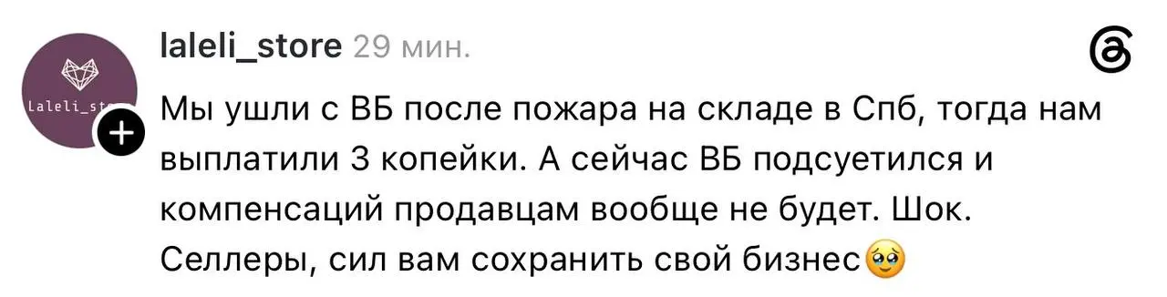 Соцсети прямо сейчас:
Интересна последующая реакция Wildberries. | Сетка — социальная сеть от hh.ru