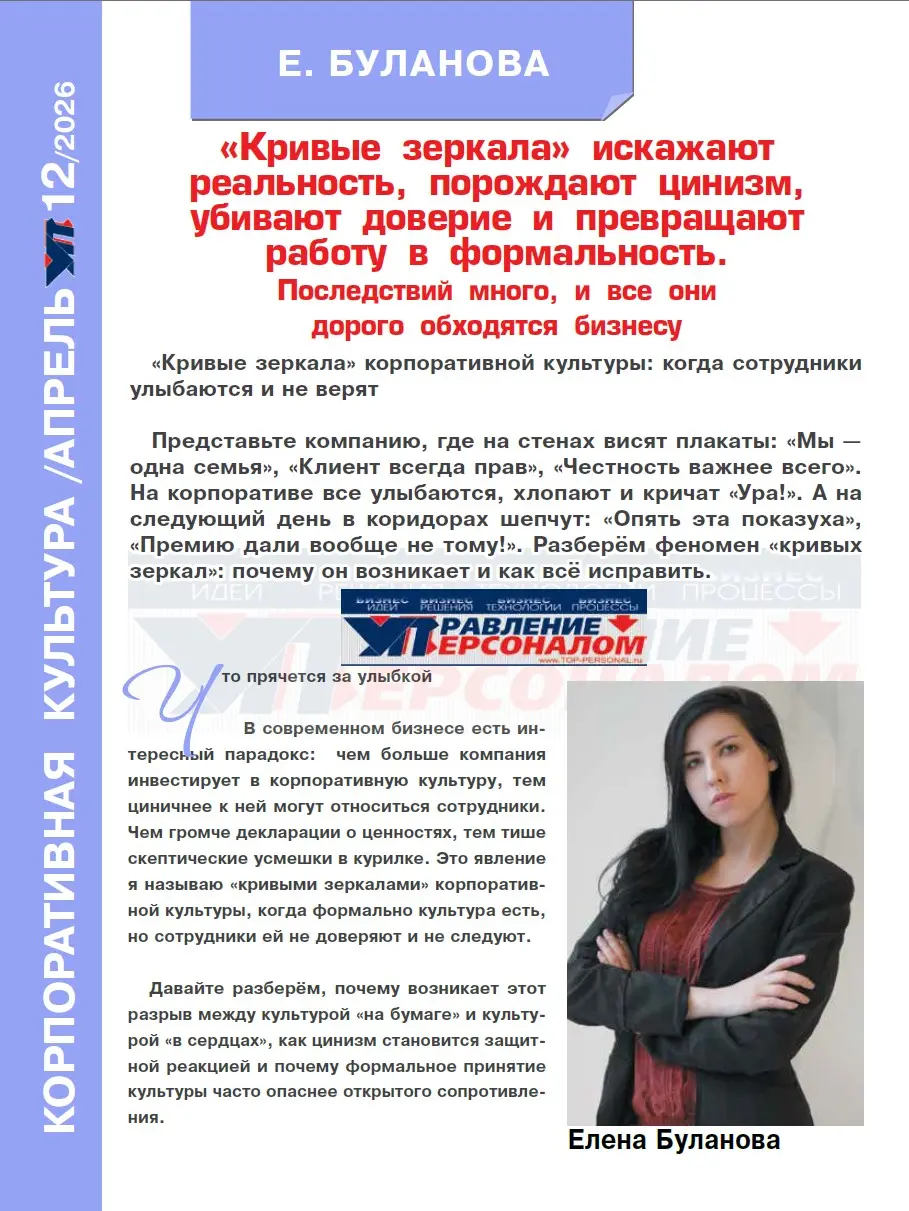 "Кривые зеркала" корпоративной культуры | Сетка — социальная сеть от hh.ru