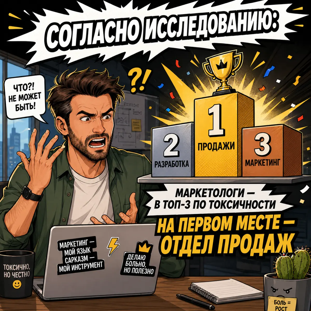 Официально: маркетологи не самые токсичные | Сетка — социальная сеть от hh.ru