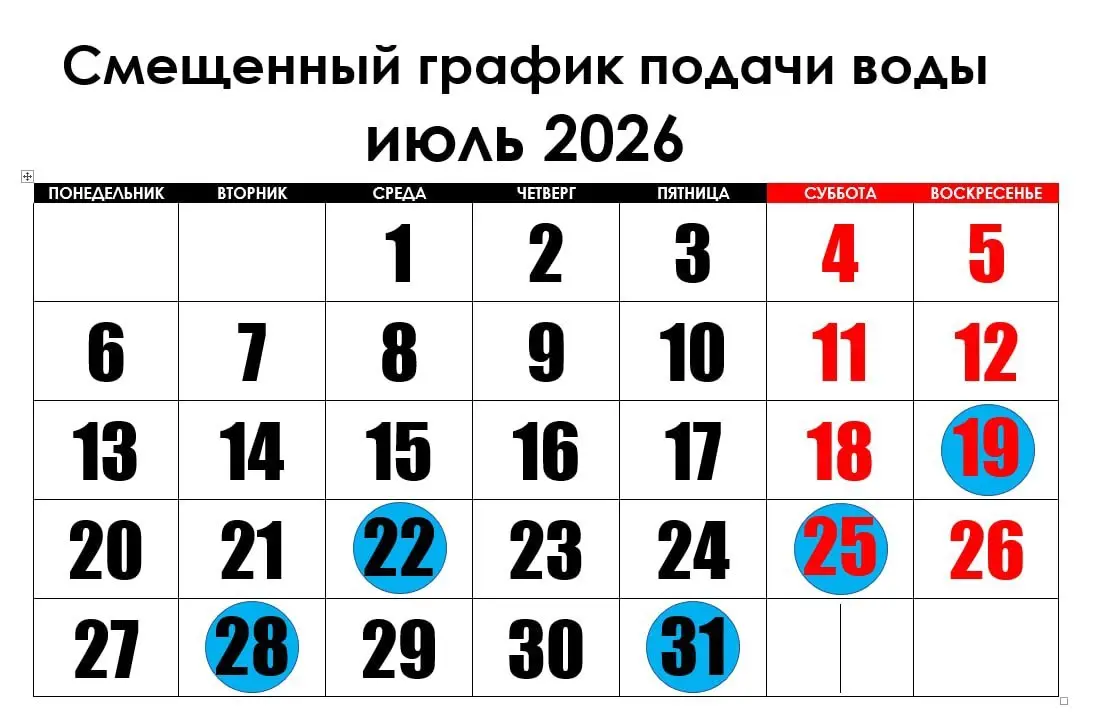 💧Смещенный график подачи воды на июль в Петровском районе | Сетка — социальная сеть от hh.ru