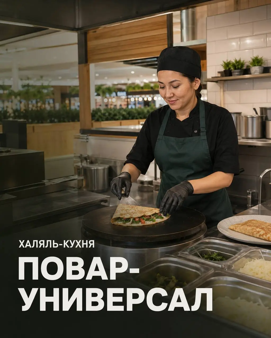 ПОВАР-УНИВЕРСАЛ (ХАЛЯЛЬ)
От 5 100₽/смена
Корнер «Бабка блинная»
• Москва, ул. Барклая, д. 10
• Рестораны/Кафе
• +79161840958
Полное описание вакансии размещено в Телеграм и Макс | Сетка — социальная сеть от hh.ru