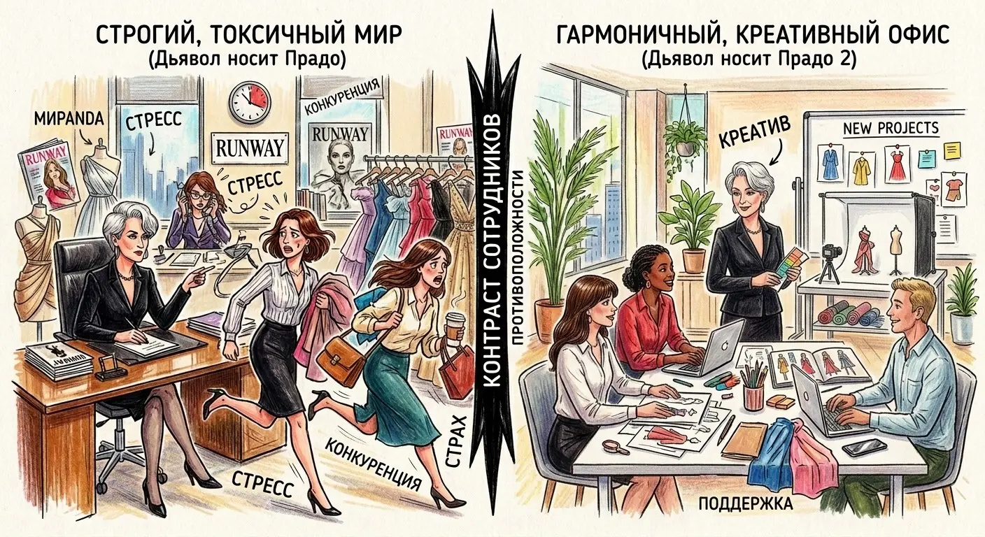 «Дьявол носит Prada», как зеркало изменений корпкультуры | Сетка — социальная сеть от hh.ru
