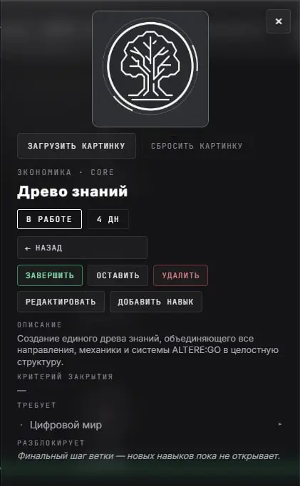🦾 Было сформировано значительное количество идей; навыки успешно структурированы. Осталось оформить их для качественной презентации, после чего можно будет завершить работу над первым навыком. 📋✨ | Сетка — социальная сеть от hh.ru